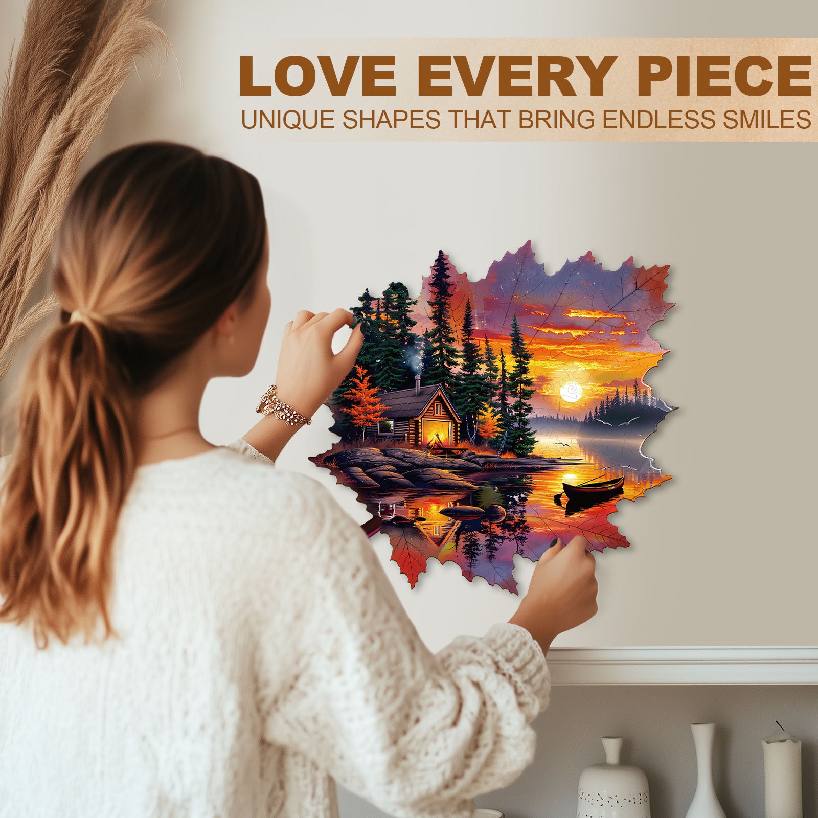 Autumn scenery Wooden Jigsaw Puzzle