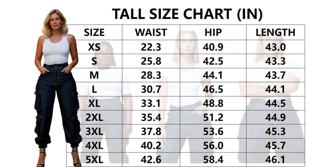 Women's Y2K High-Waist Cargo Denim Flap Pocket Pants