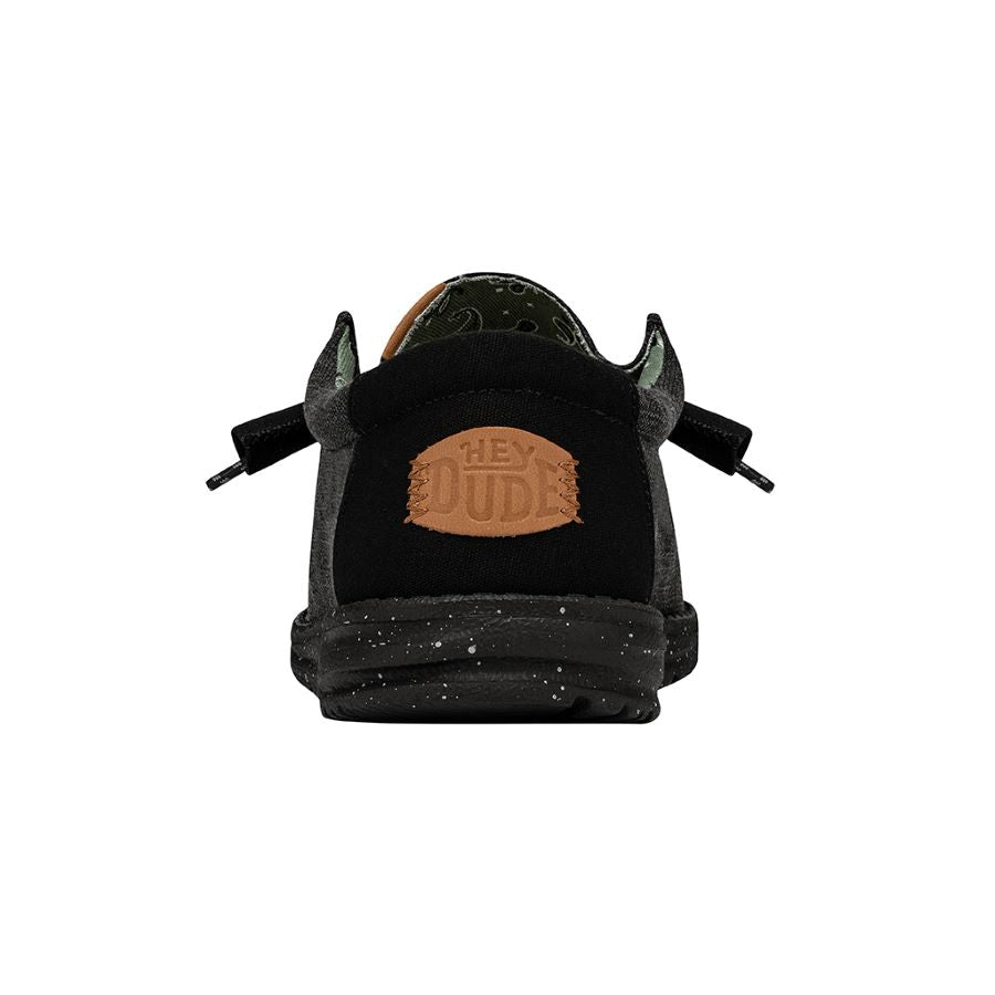 Wally Washed Canvas - Black/Black