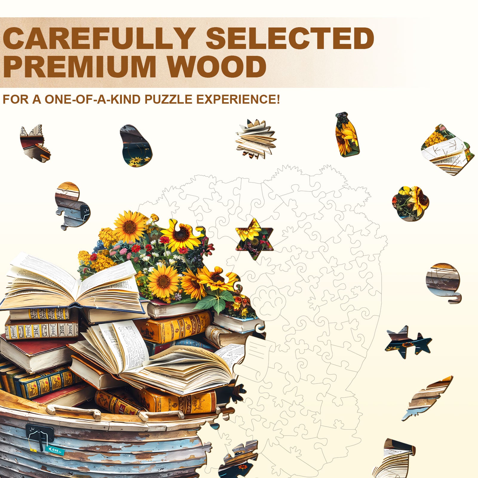 Read quietly Wooden Jigsaw Puzzle