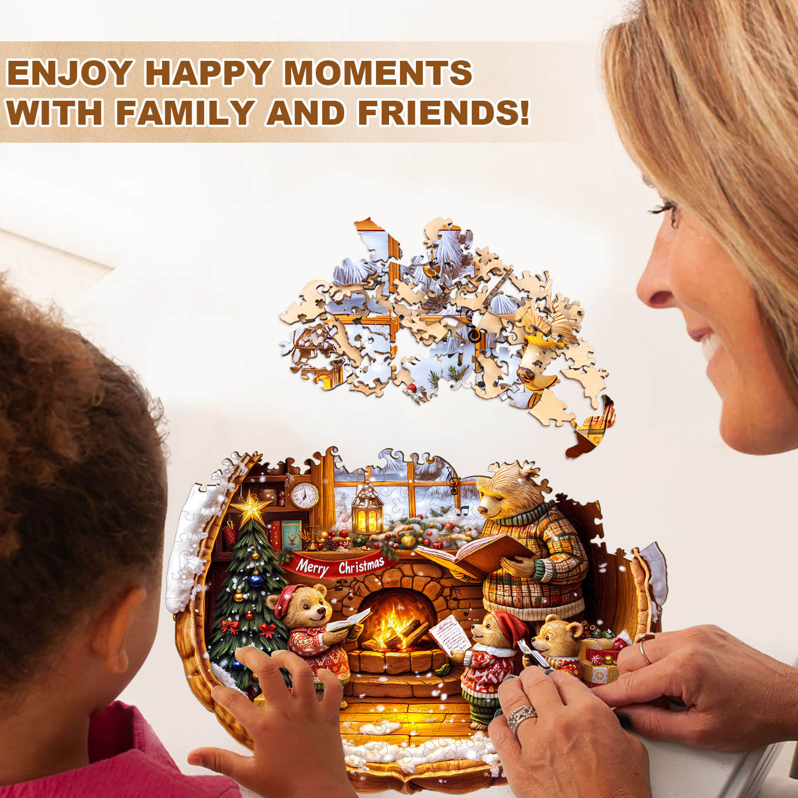 Brown Bear House Wooden Jigsaw Puzzle