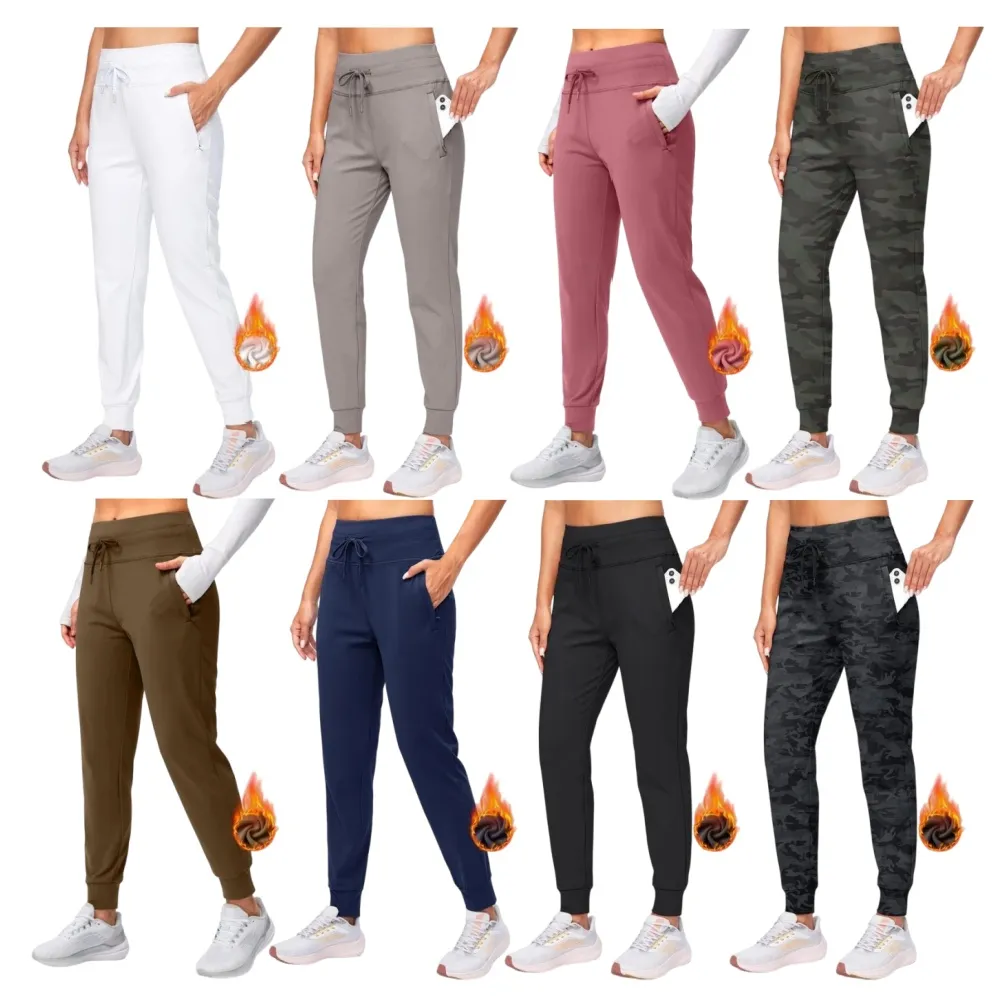 Women's Highwaist Fleece Lined Warm Water Resistant Joggers