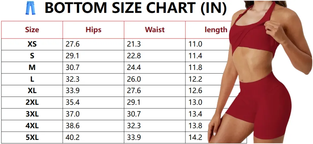 Two-Piece Set Women's Solid Color Halter Top & High Waist Shorts Sports Set