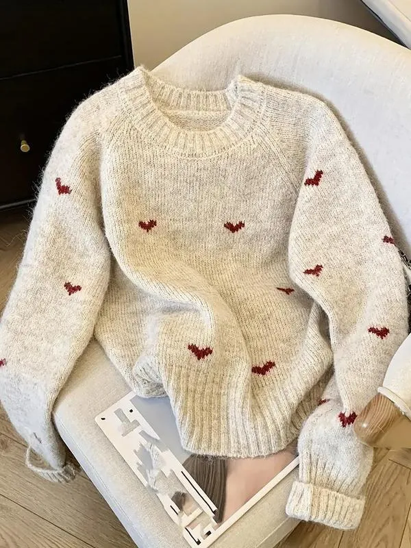 Elegant Bow Knit Sweater for Women