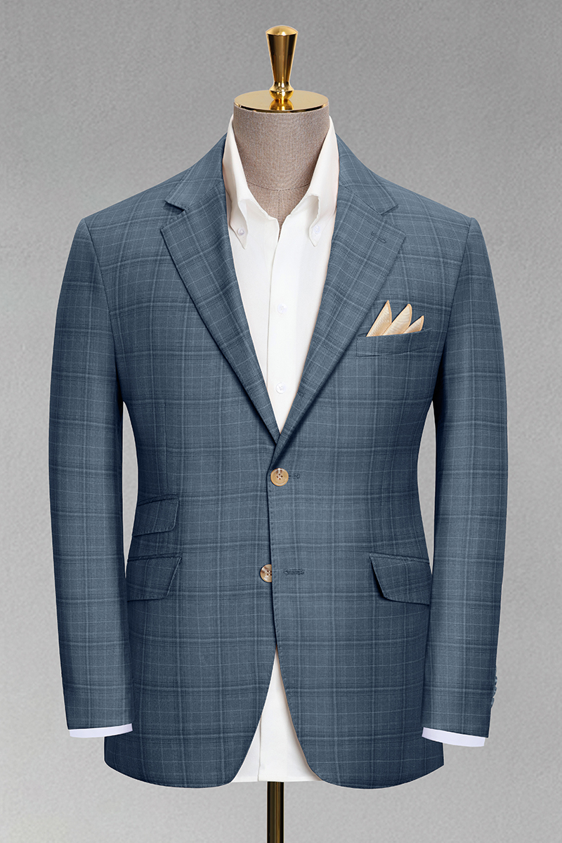 Men's Check Smart Casual Statement Blazer