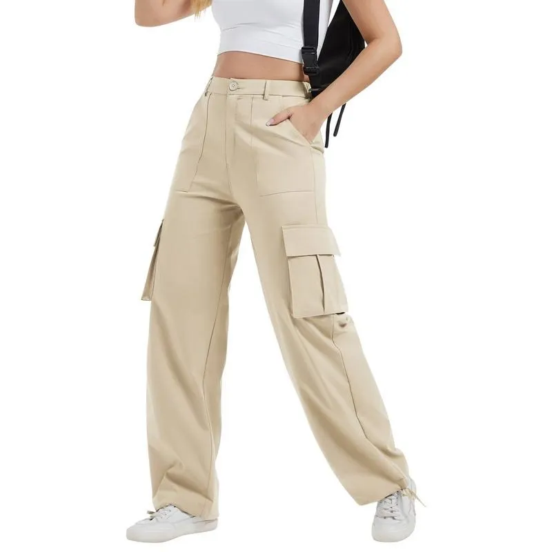 Stretchy Womens Cargo Pants thick thigh pants work outfits women Wide Leg Sweatpants Baggy