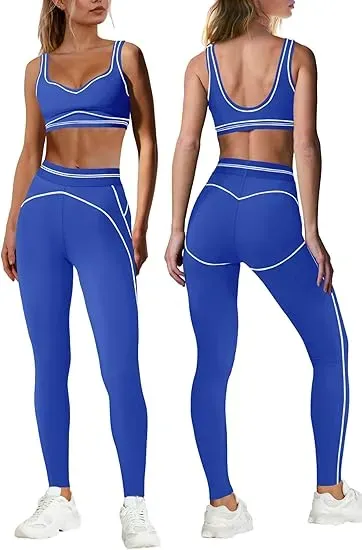 Women's 12-Pack Activewear Set — Sports Bras & Butt-Lifting Leggings for Workouts and Yoga