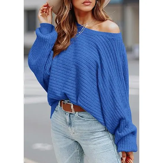 Womens Boat Neck Sweater