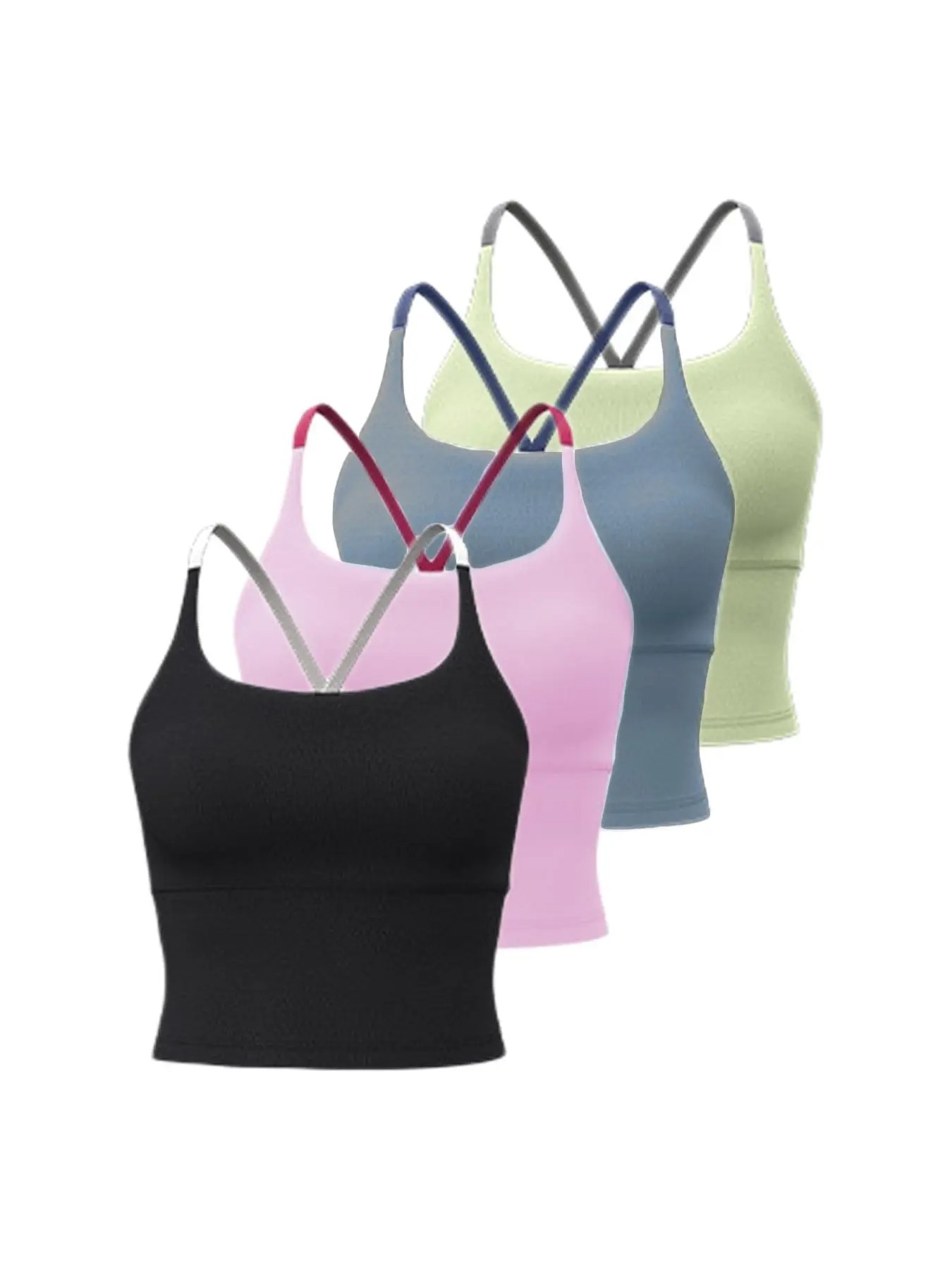 Women’s Criss Cross Sports Bra – Comfortable & Durable Active Crop Top