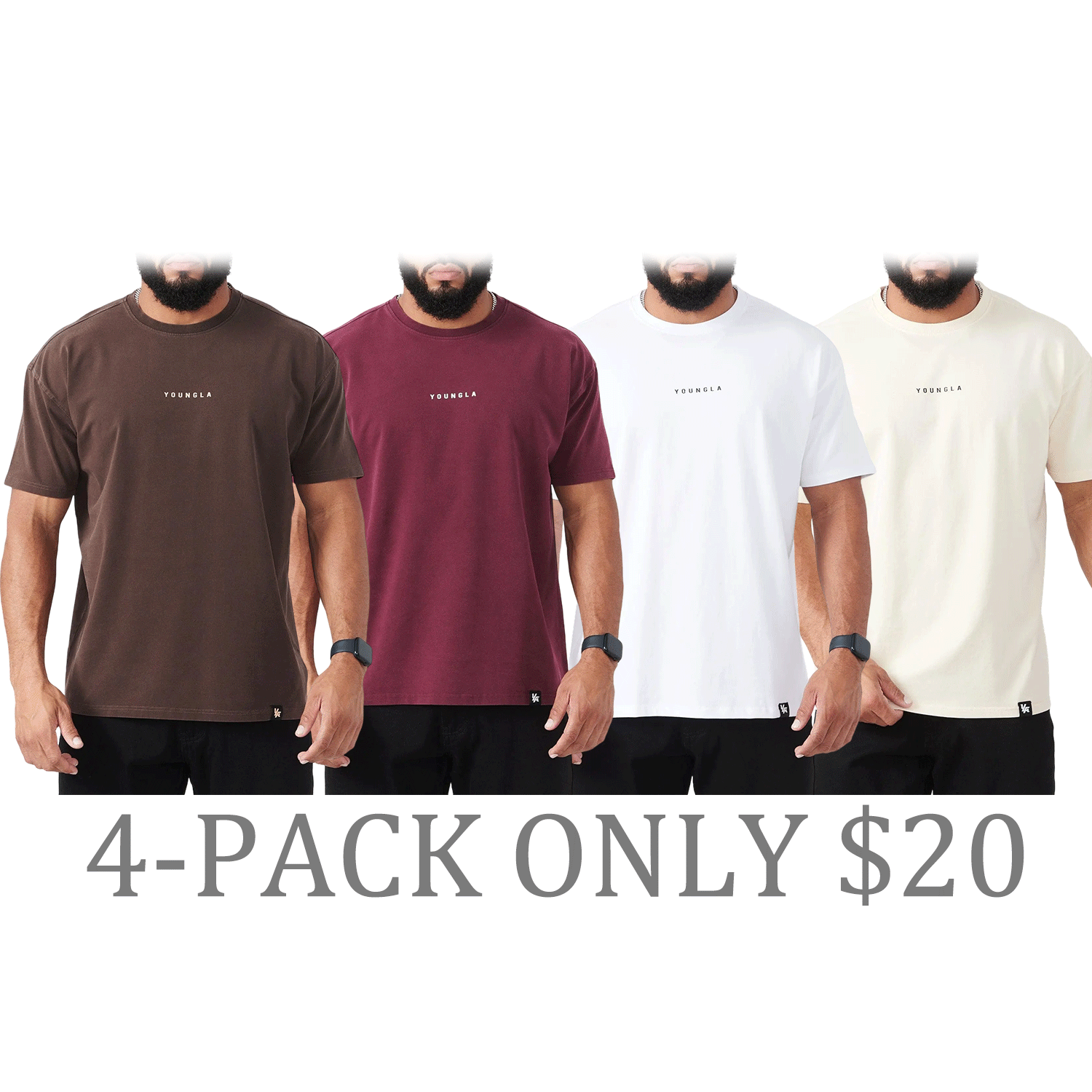 Men’s Muscle Fit Essential T-Shirt – Soft Stretch Cotton Gym & Casual Tee