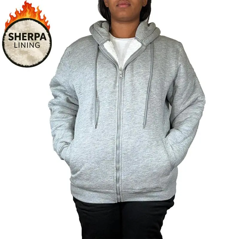 Women's Regular Fit Heavyweight Sherpa Fleece Lined Hoodies