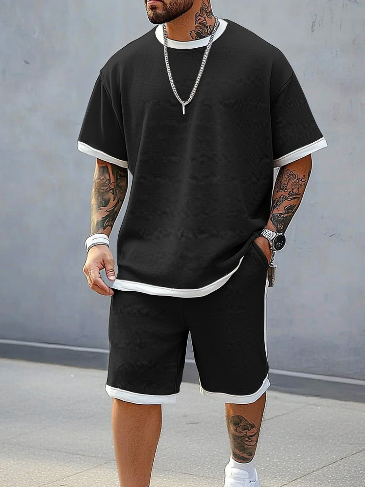 Premium Comfort Colorblock Athleisure Set