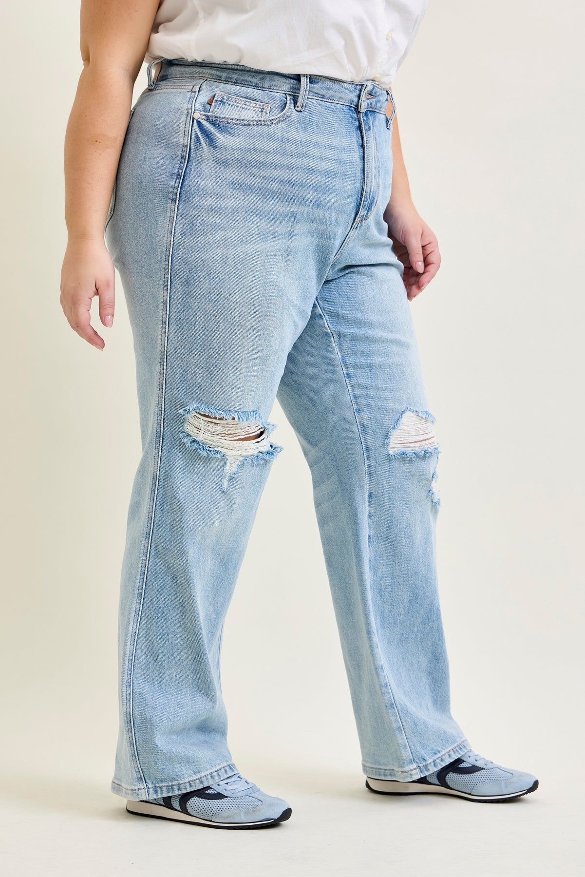 Laurel High Rise Rigid Magic 90's Straight Jeans - PLUS