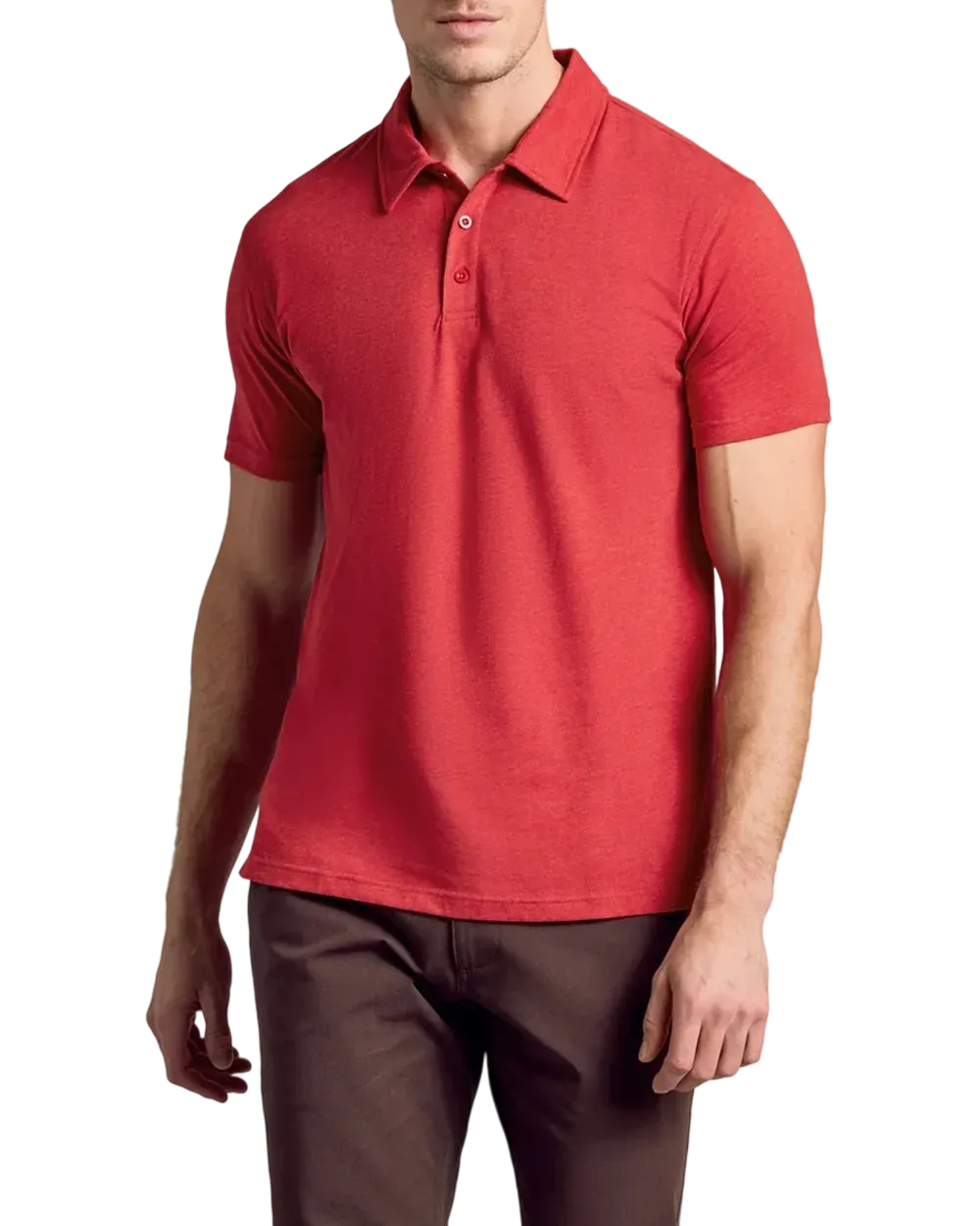 LA Men'S Casual Business POLO Shirt, Breathable Pique Fabric,Classic Polo