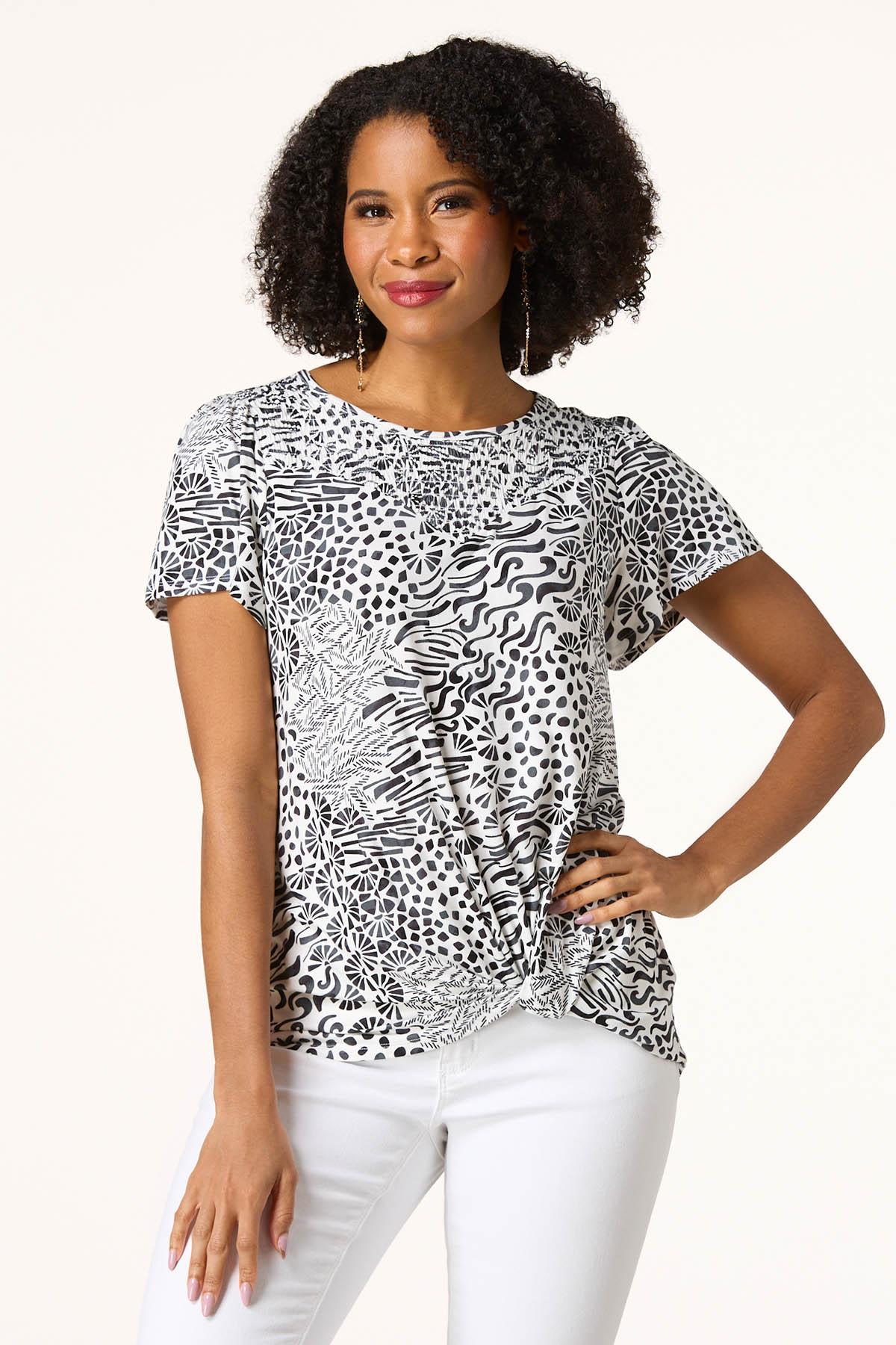Abstract Twist Front Top