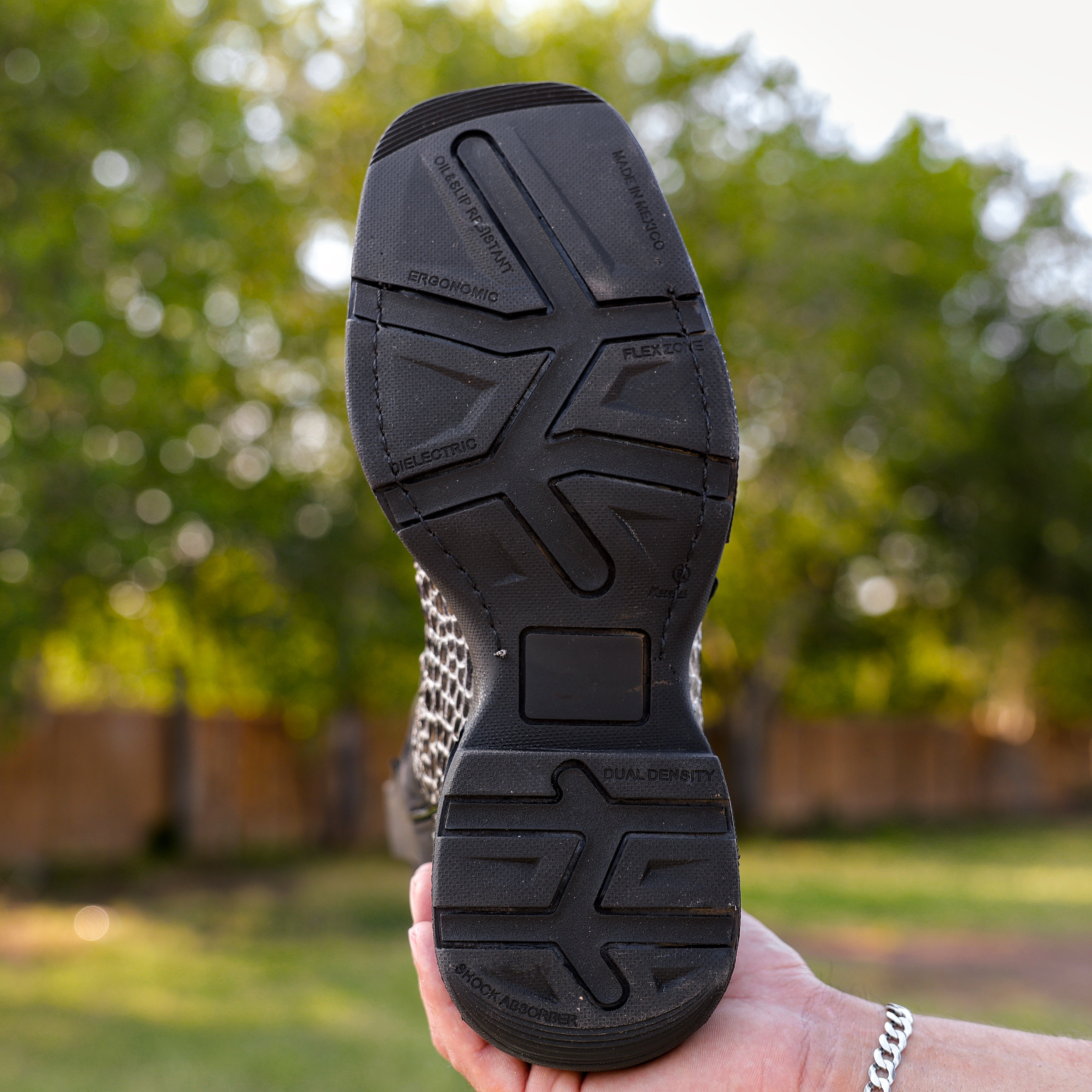 Eclipse Caiman Neck Leather Boots With 3D Lightweight BLACK EDITION Sole - Composite Toe