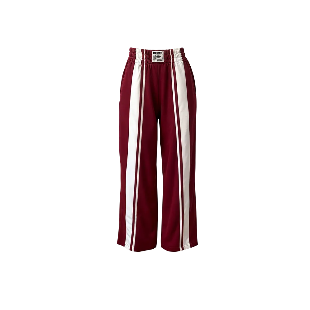 Woman Stripe Wide Leg SweatPants
