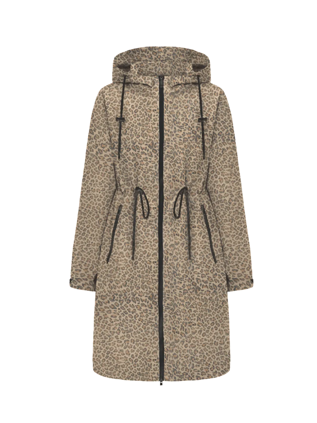 Long Line Waterproof Raincoat With Warmer brushed lining