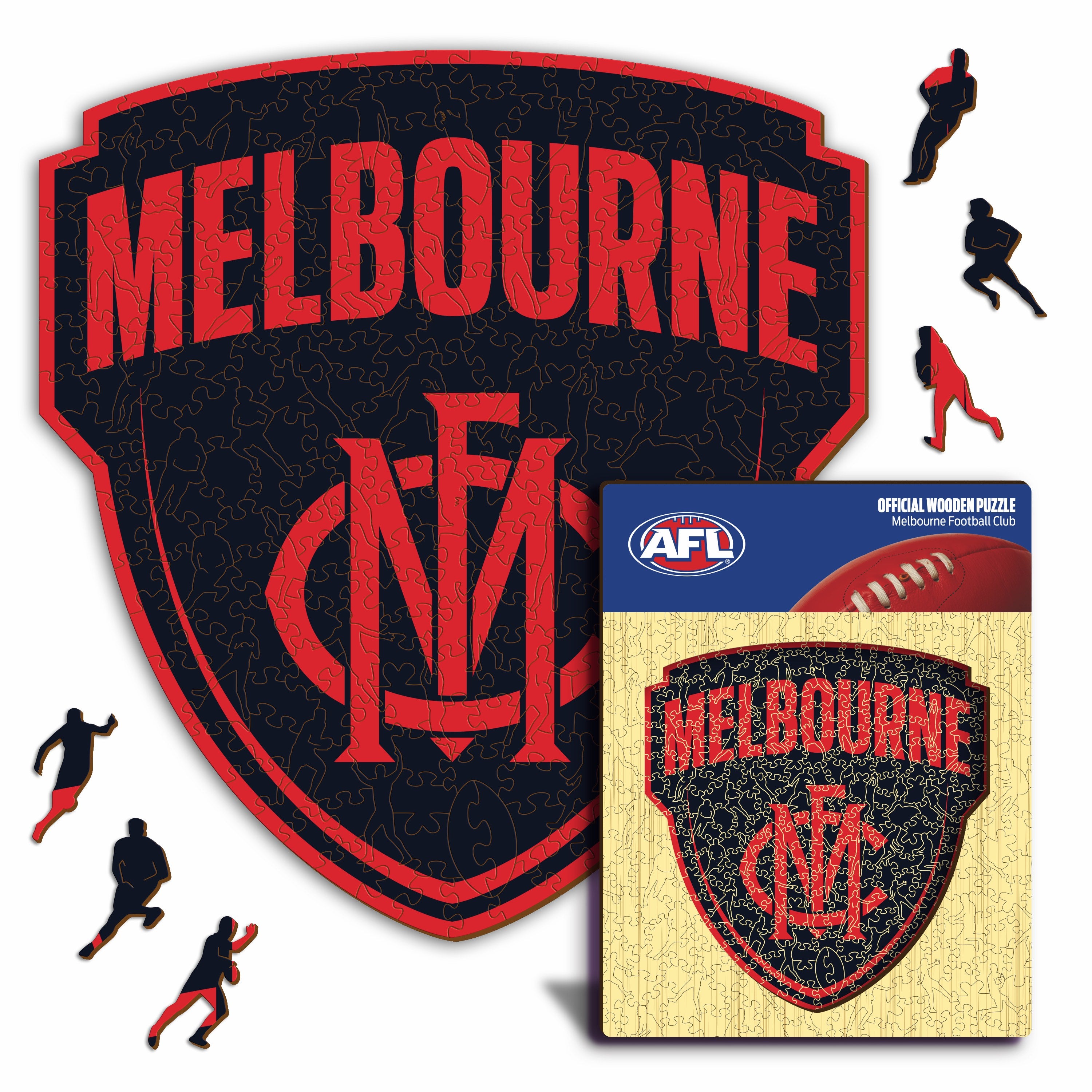 Melbourne FC Logo - Wooden Puzzle