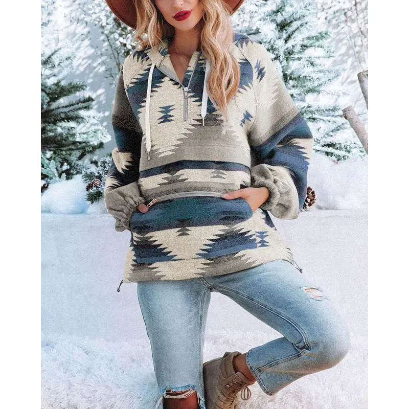 Women’s Oversized Hoodie Zip Up Long Sleeve Loose Fit Sweatshirts