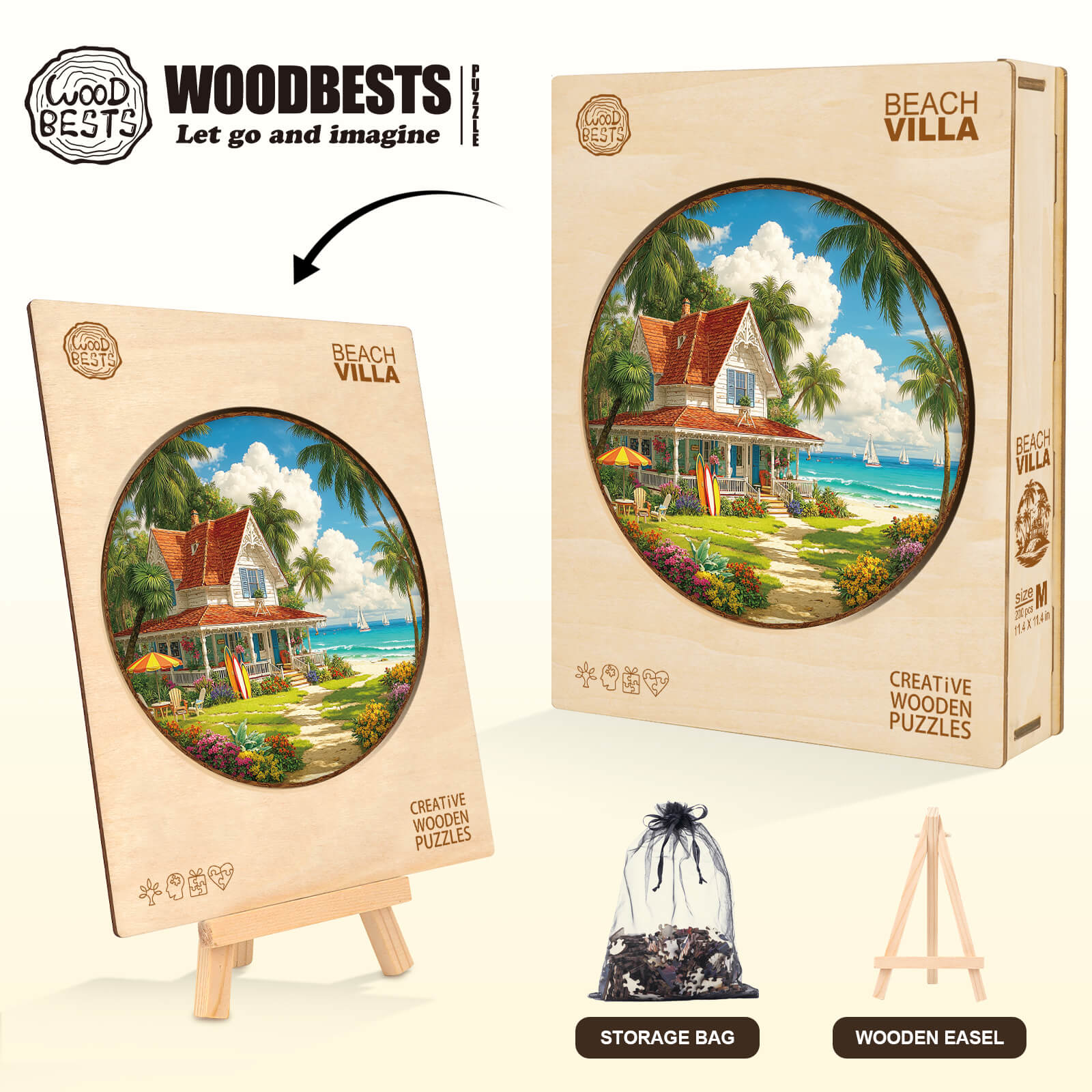 Beach Villa Wooden Jigsaw Puzzle