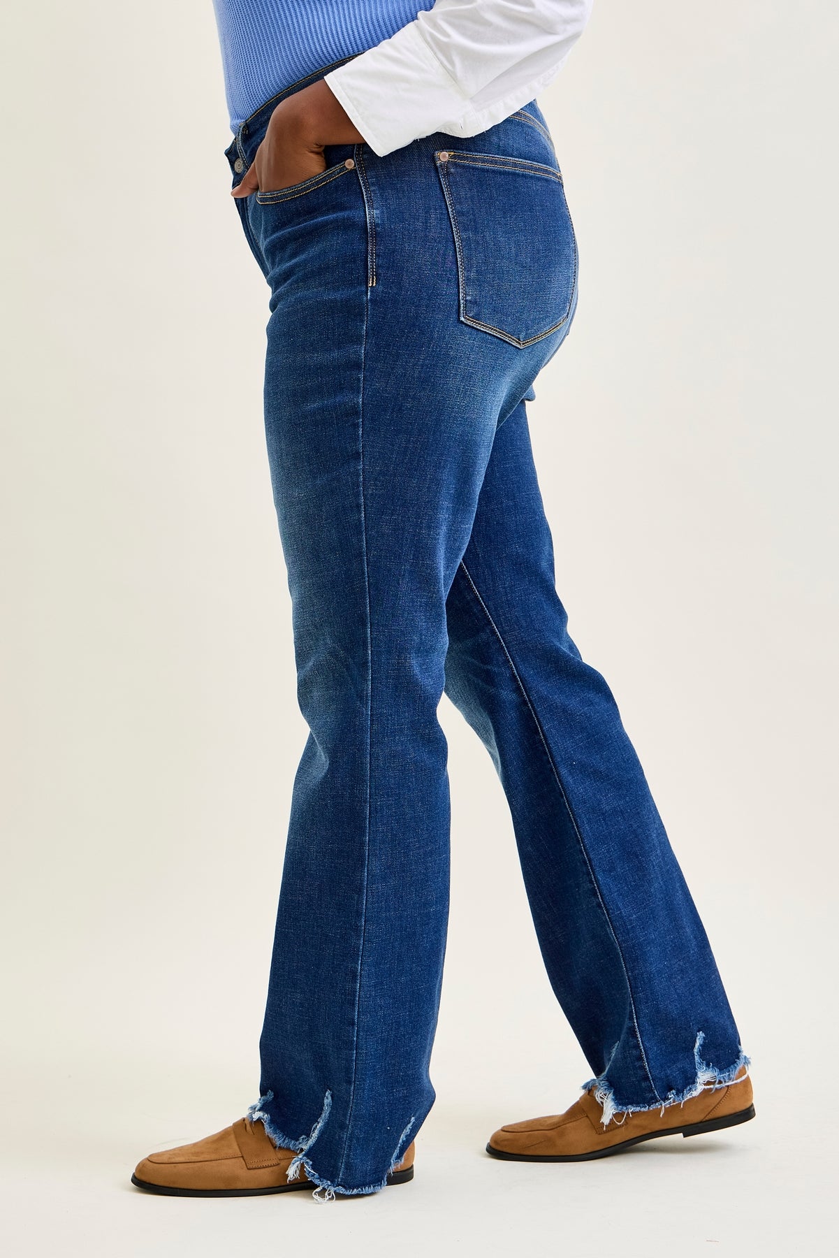 Daisy Non-Distressed Hem Bootcut Jeans - PLUS