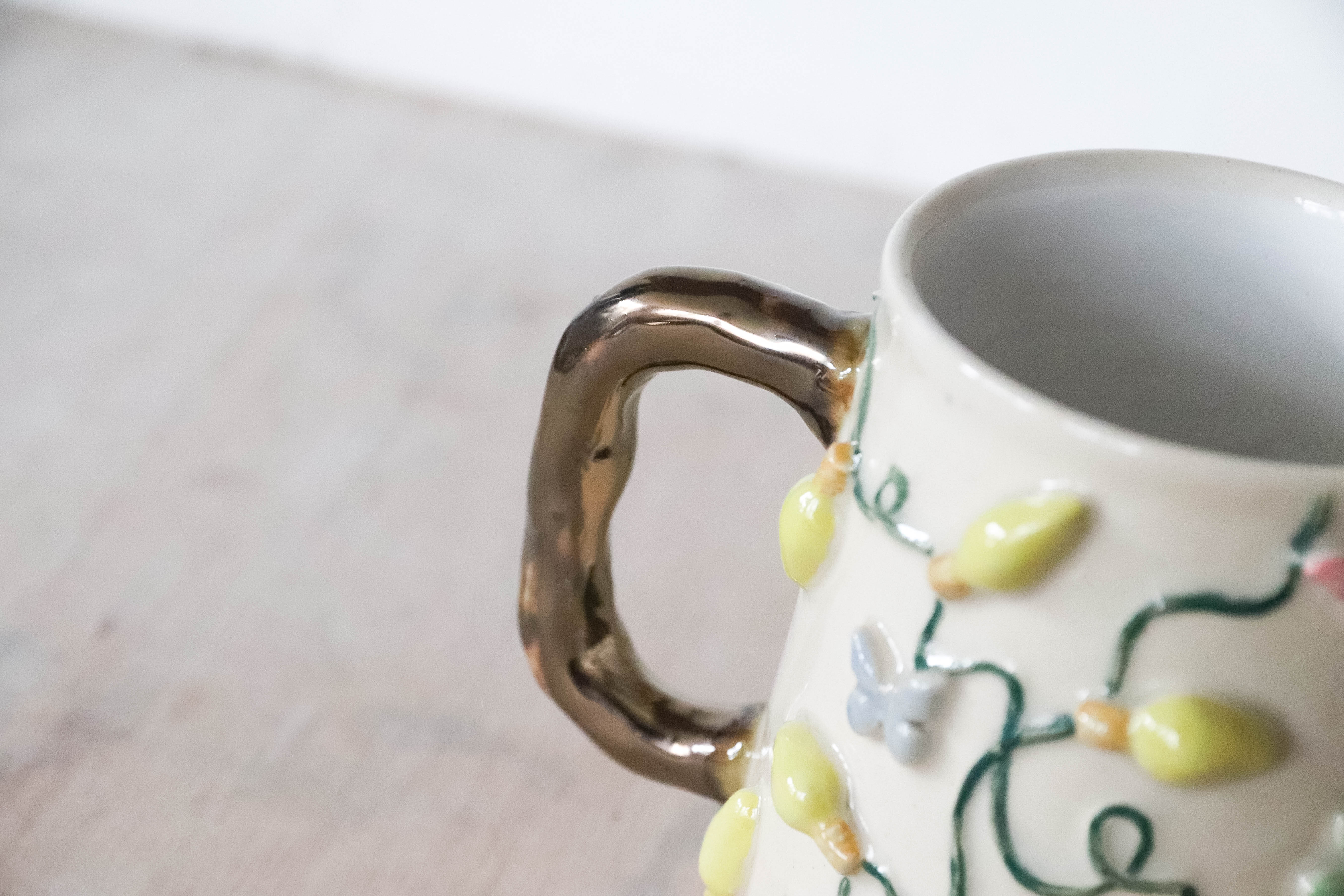 Butterfly Fairy Lights Stoneware Mug