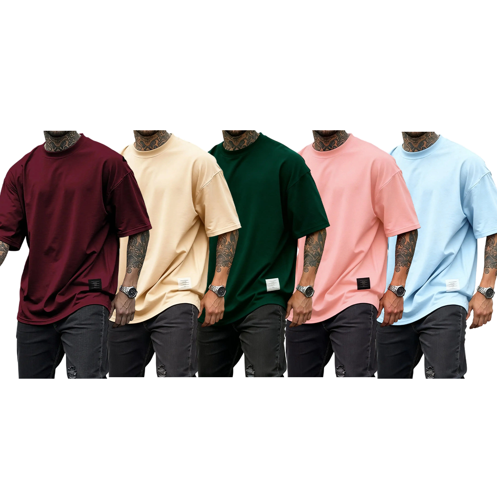 Men's Plus Size Round Neck Short Sleeve Shirt, Ultra Comfortable Everyday Wear, Casual Streetwear Oversized Style, Perfect for Daily Use