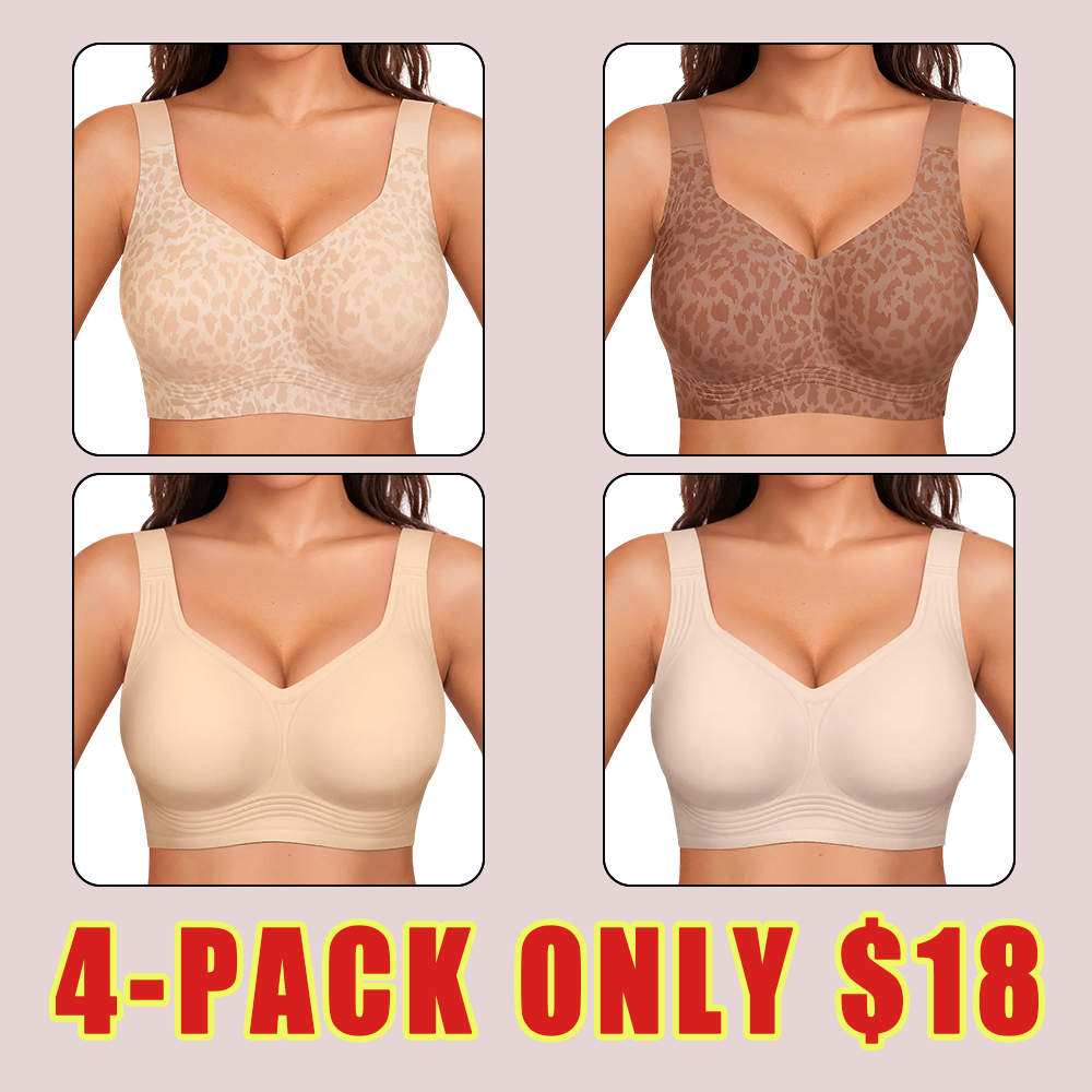 Women Jelly Wireless Womens Comfortable Wireless Bras Push Up Bralettes Seamless Tshirts Bras Deep V Everyday Bras