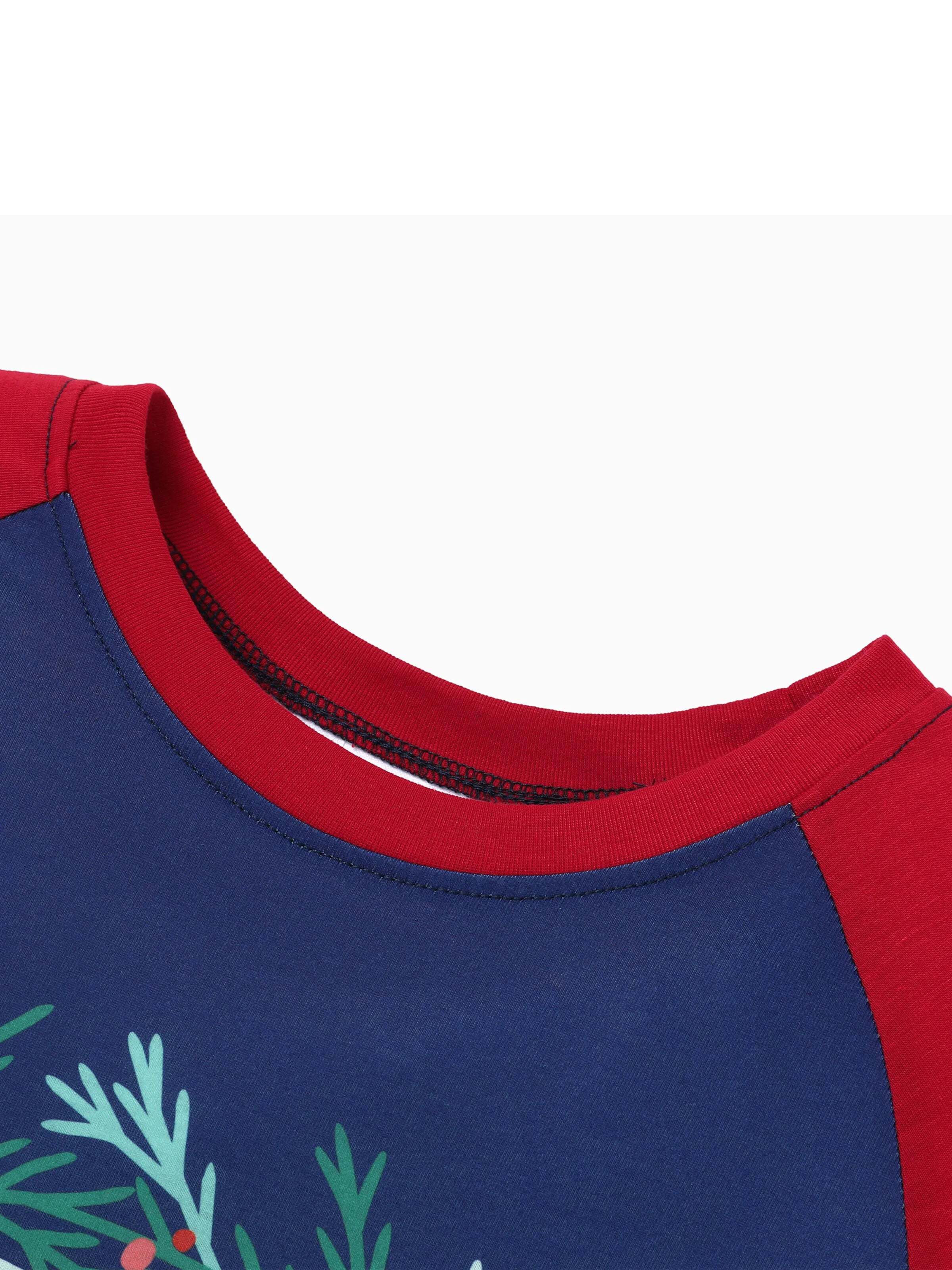 Christmas Family Matching Hogwarts Print Pajamas Sets with Christmas Socks