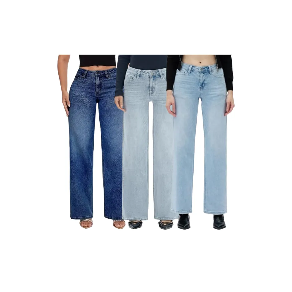 Mid-low Rise Baggy Jeans