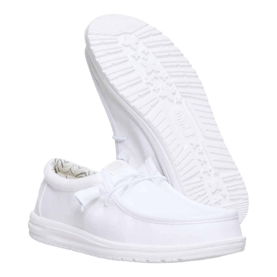 Wally Stretch Canvas - White/White