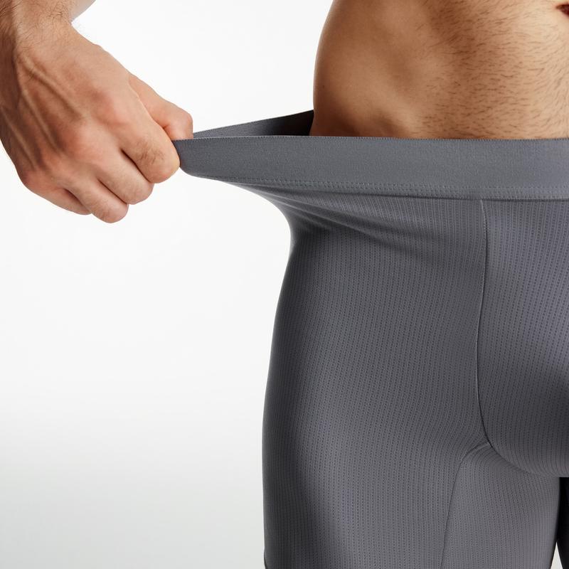 Mens 3D Butt Lift Enhancing Shapewear Boxer Briefs with Built-in One-Piece Fixed Hip Pad, Seamless Compression Underwear with High Elastic Waistband, 3D Contour Cut, Breathable Stretch Fabric for Tummy Control & Daily Support, Moisture-Wicking