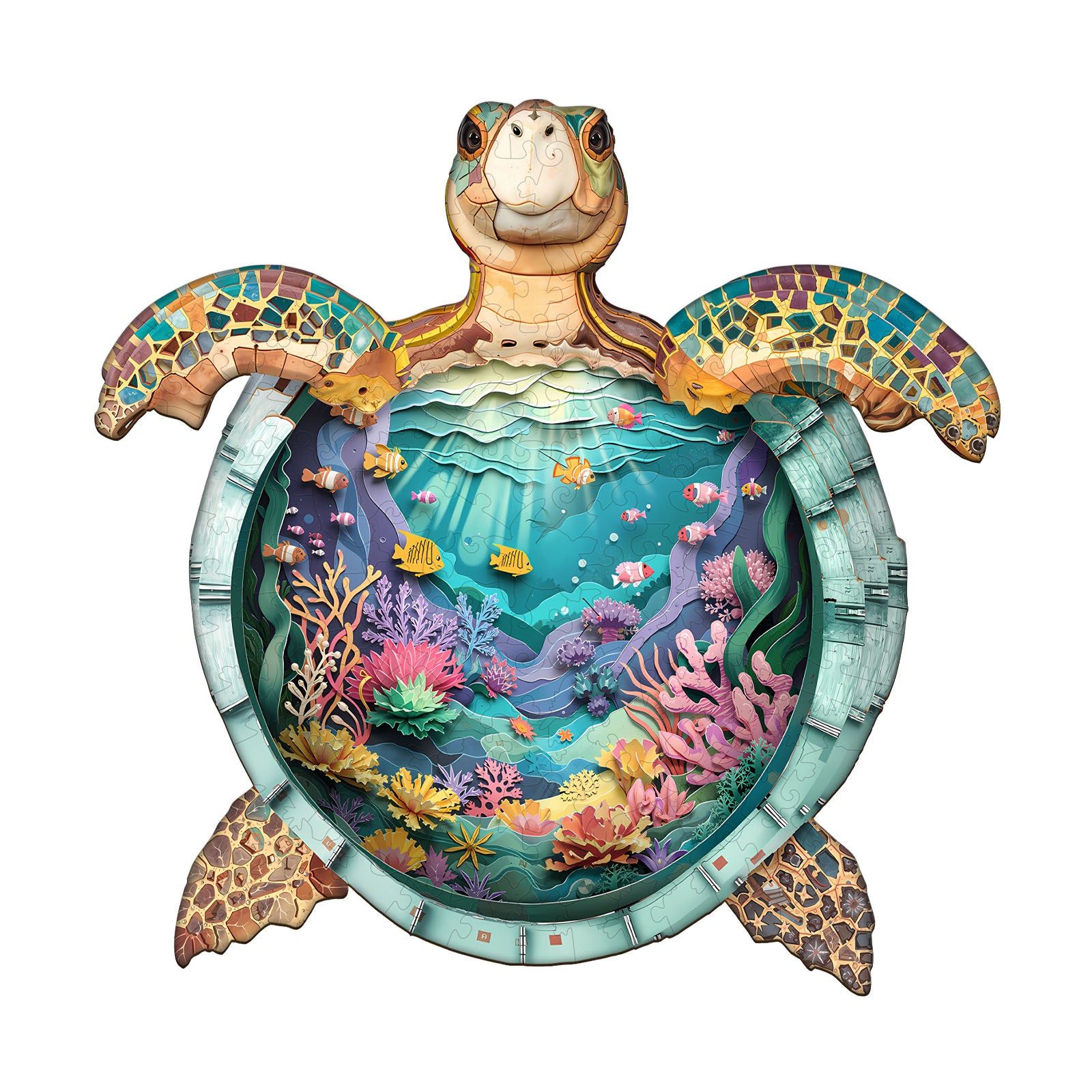Turtle World Wooden Jigsaw Puzzle