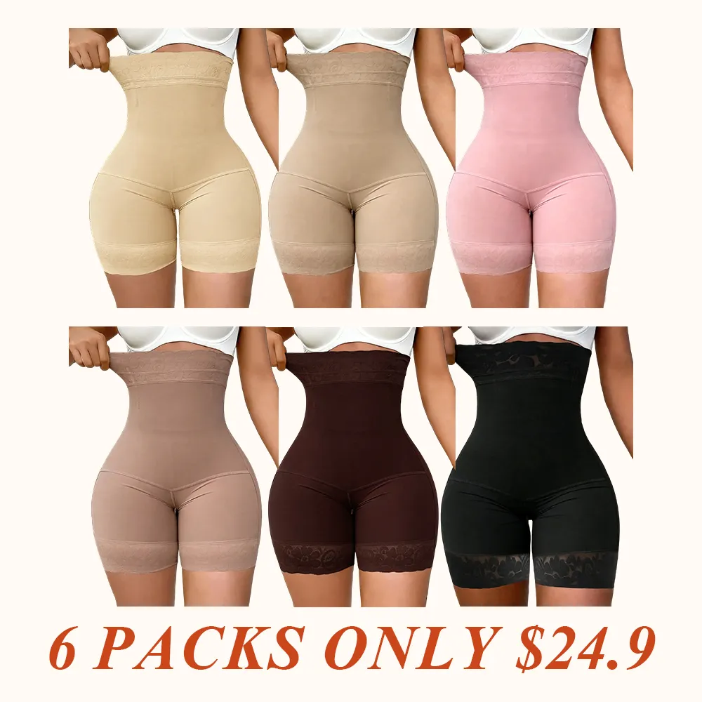 High Waist Shapewear Shorts, Fajas, Firm Control Girdle, Comfortable Shapewear Breathable Zipper