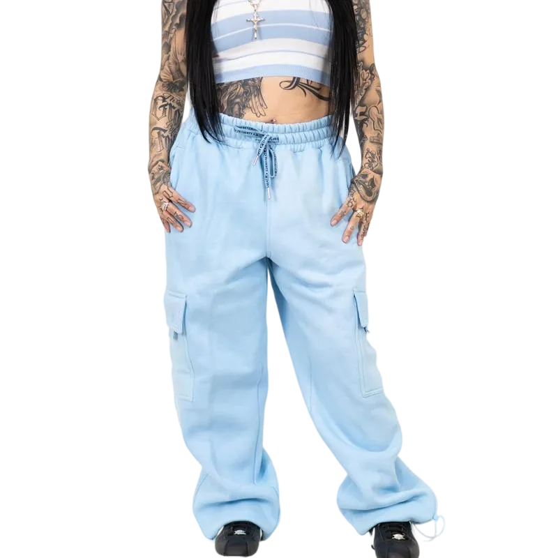 Woman Heavyweight Baggy Cargo Sweatpants
