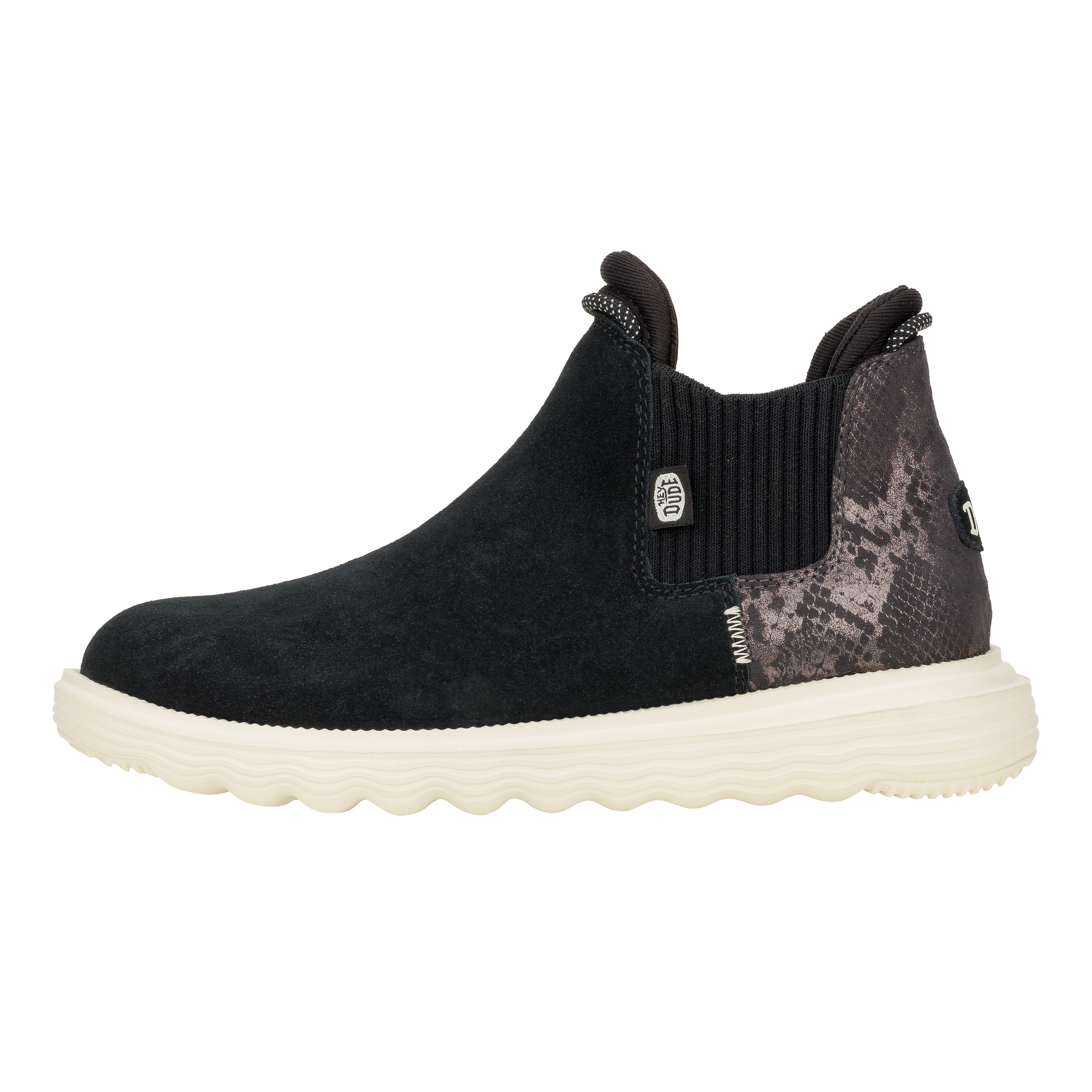 Branson Womens Suede Novelty - Black/Snake