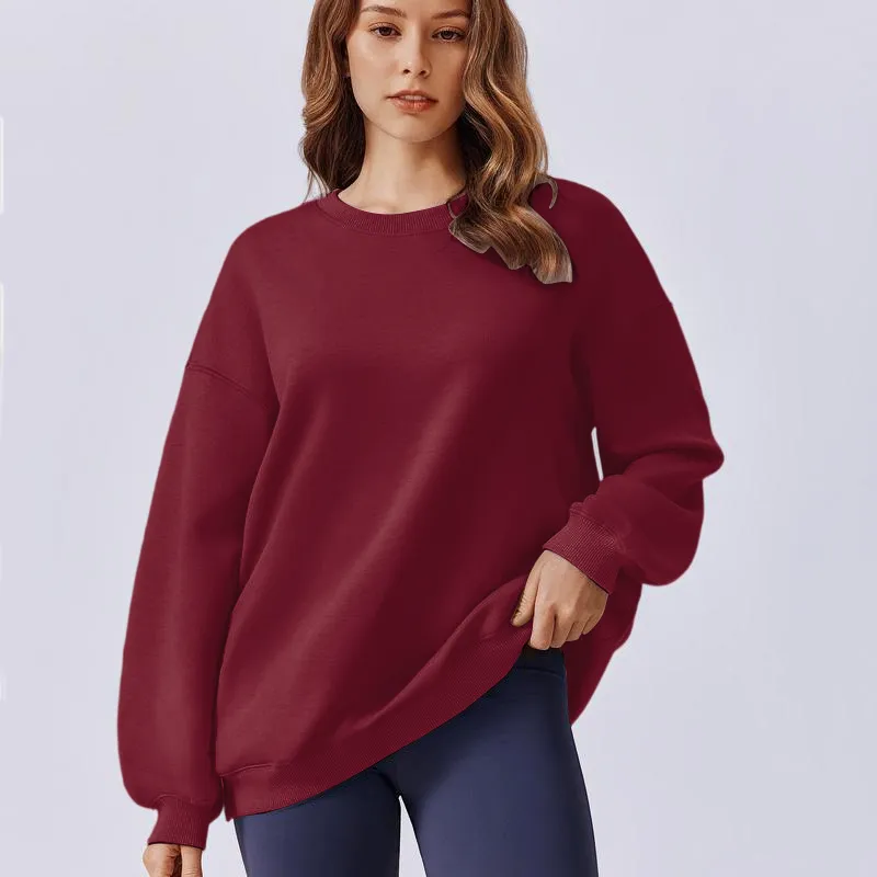 Women's Oversized Sweatshirt 2025 Spring Outfit Long Sleeve