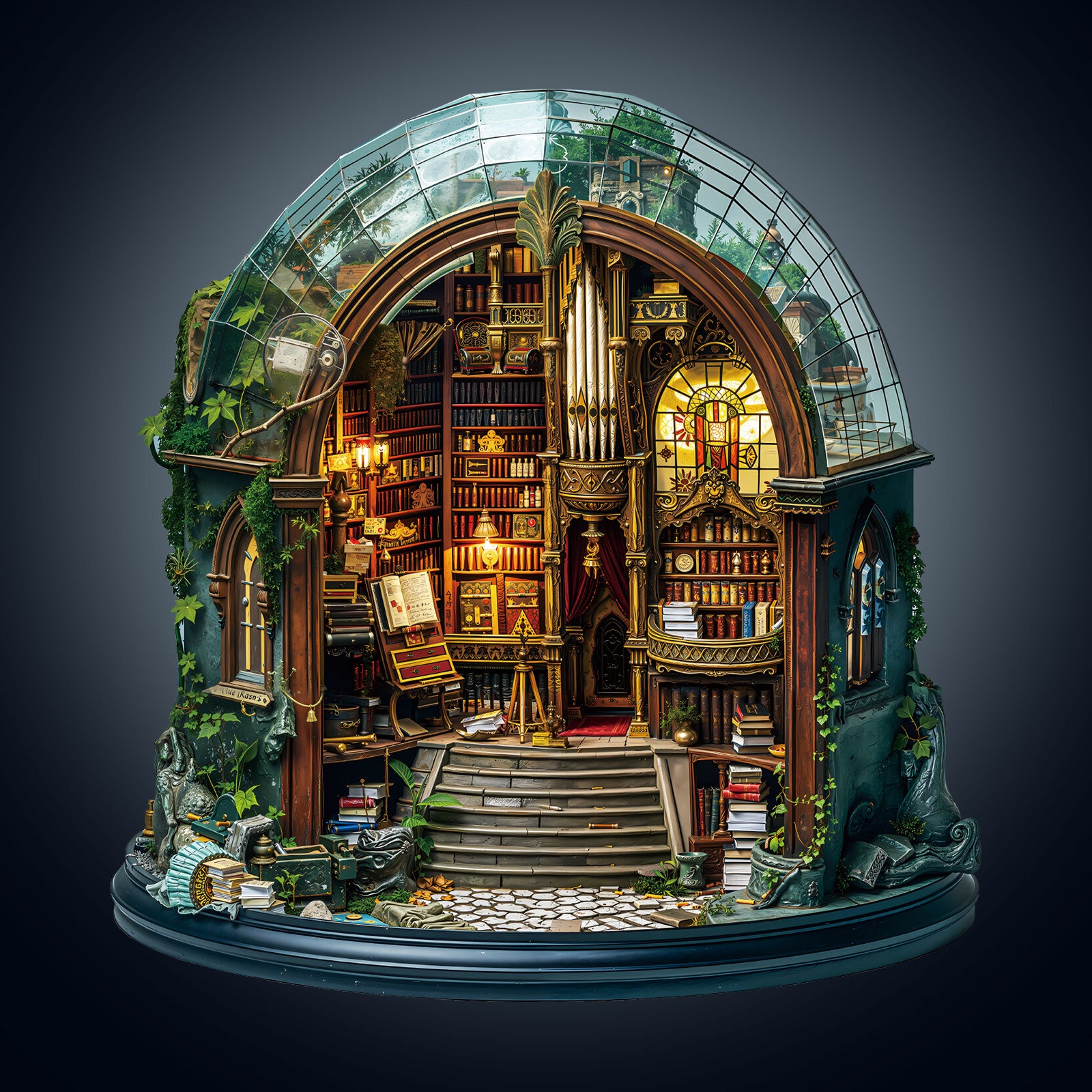 Enchanted Library Wooden Jigsaw Puzzle