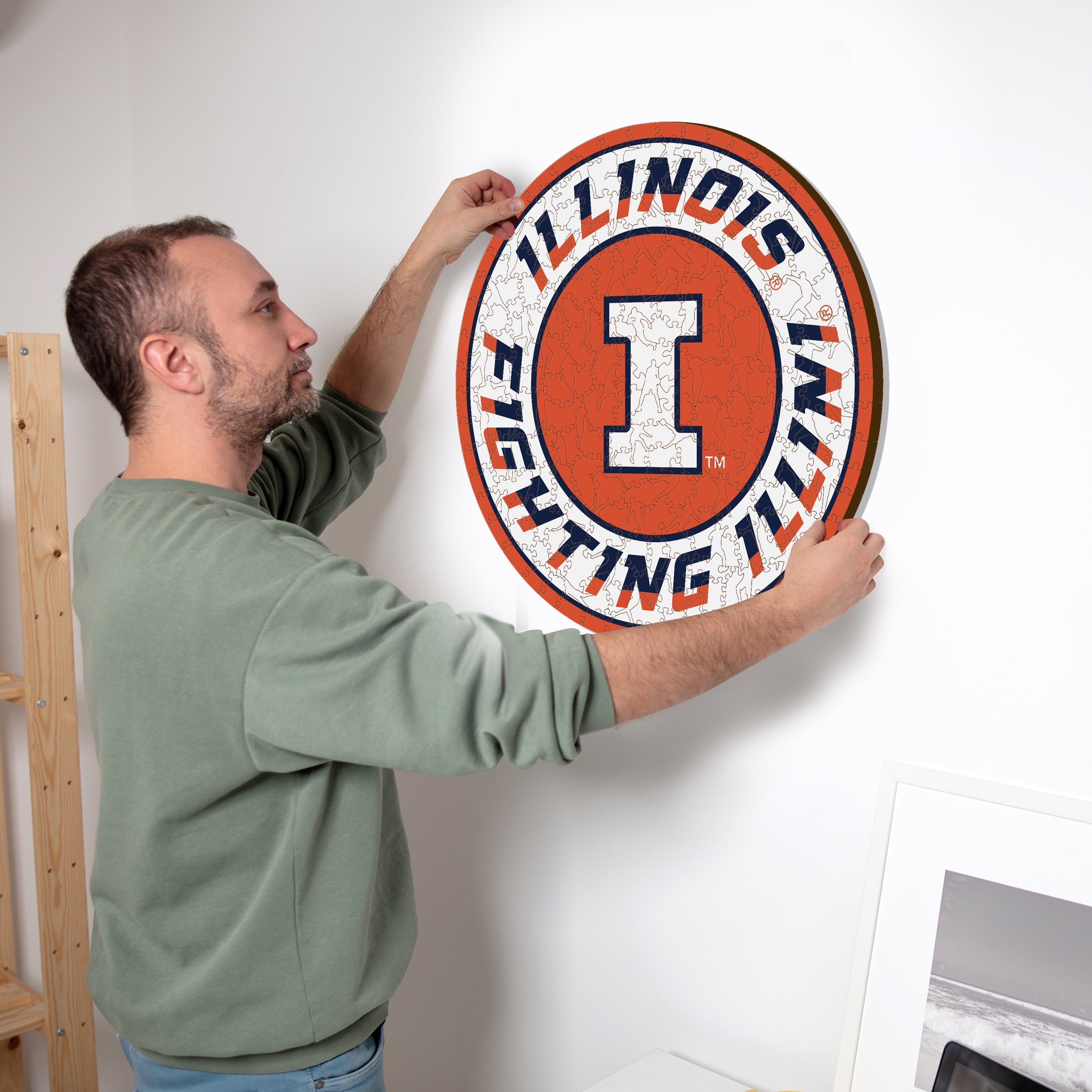 University of Illinois - Wooden Puzzle