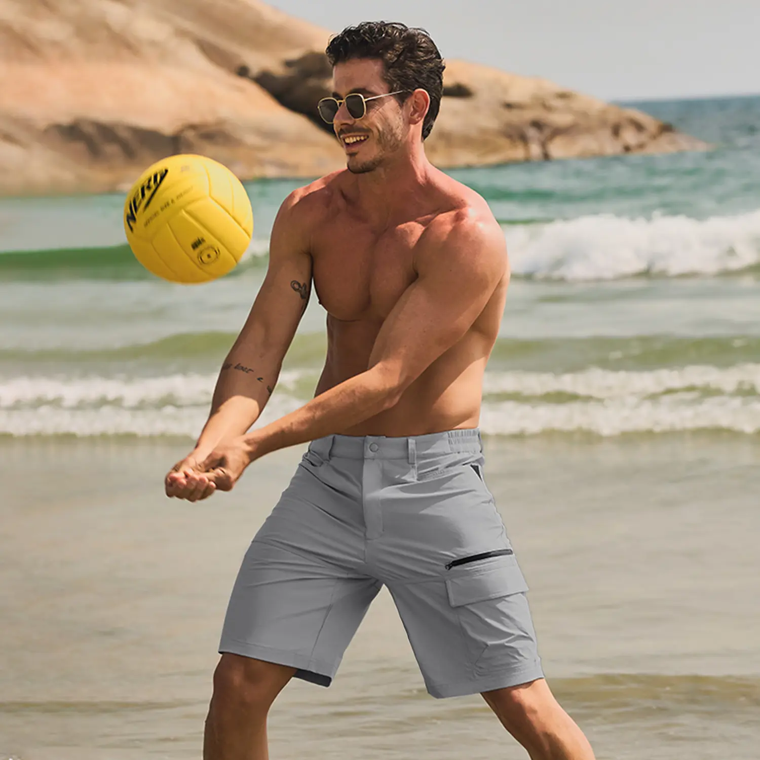 Men’s Quick-Dry Hiking Cargo Shorts