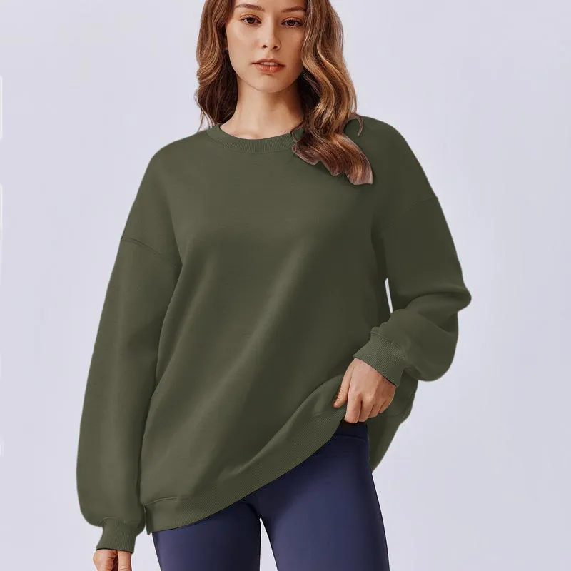 Women's Oversized Sweatshirt 2025 Spring Outfit Long Sleeve