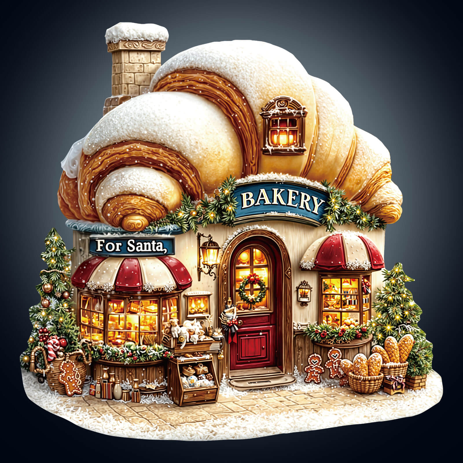 Christmas Bakery Wooden Jigsaw Puzzle
