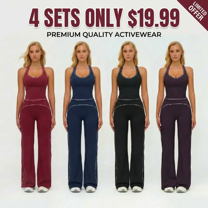 Women's Sporty Casual Tracksuit Set (2-Piece Athletic Jogger & Top)