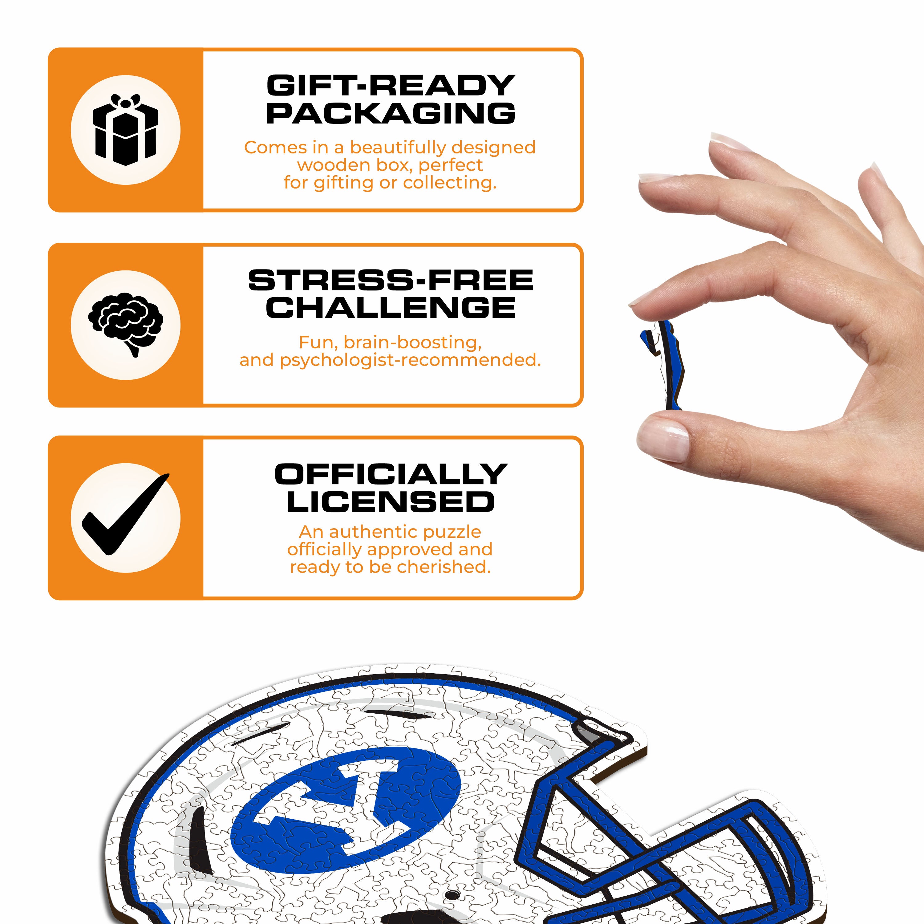 Brigham Young University Helmet - Wooden Puzzle