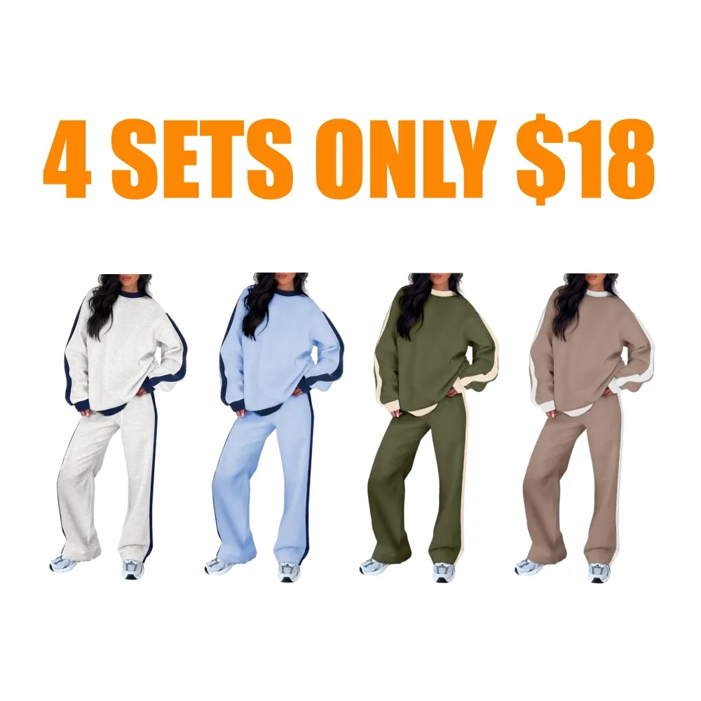 Women's 2 Piece Outfit Fleece Sweatsuit