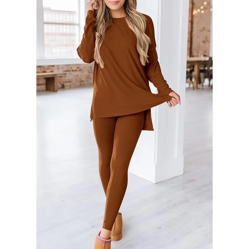 Women's tunic top and leggings set
