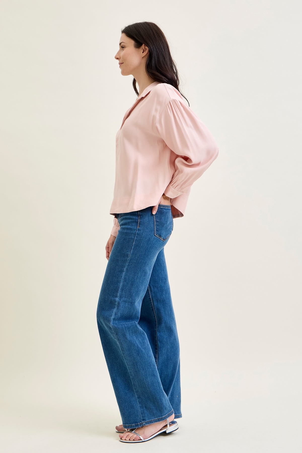 Katie High Rise Vintage Classic Wide Leg