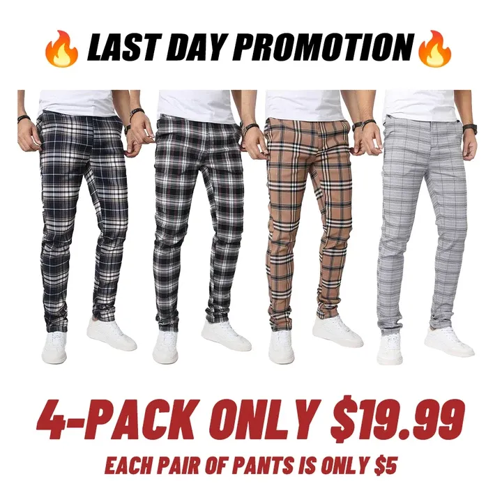 Men's Multi Pack Slim Fit Stretch Dress Pants