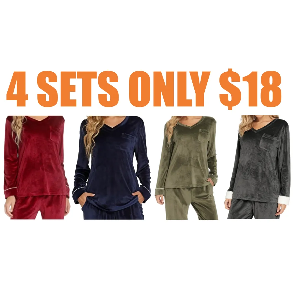 Pajamas Sets Velvet PJs Set